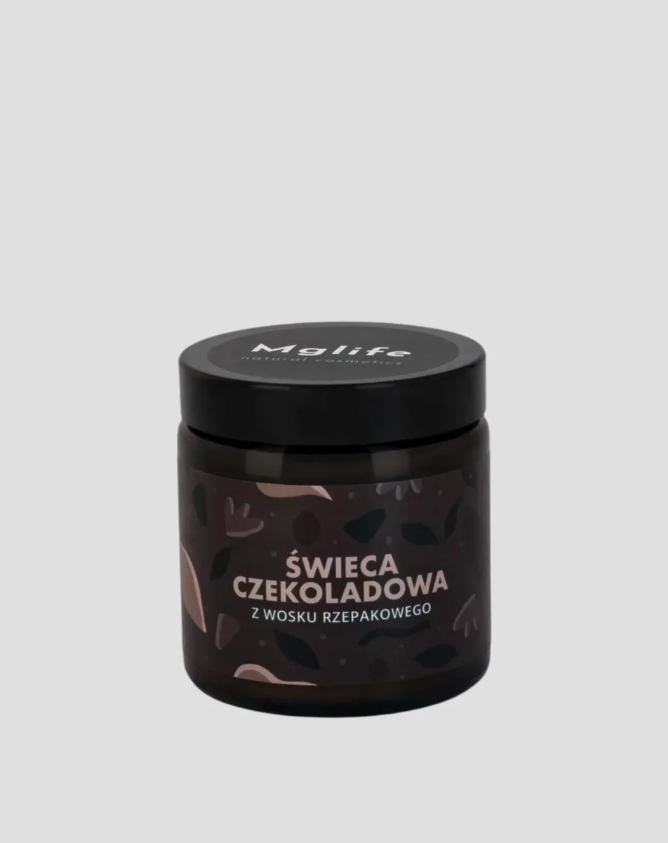 Vela perfumada de chocolate com sementes de colza natural e ecológica Mglife