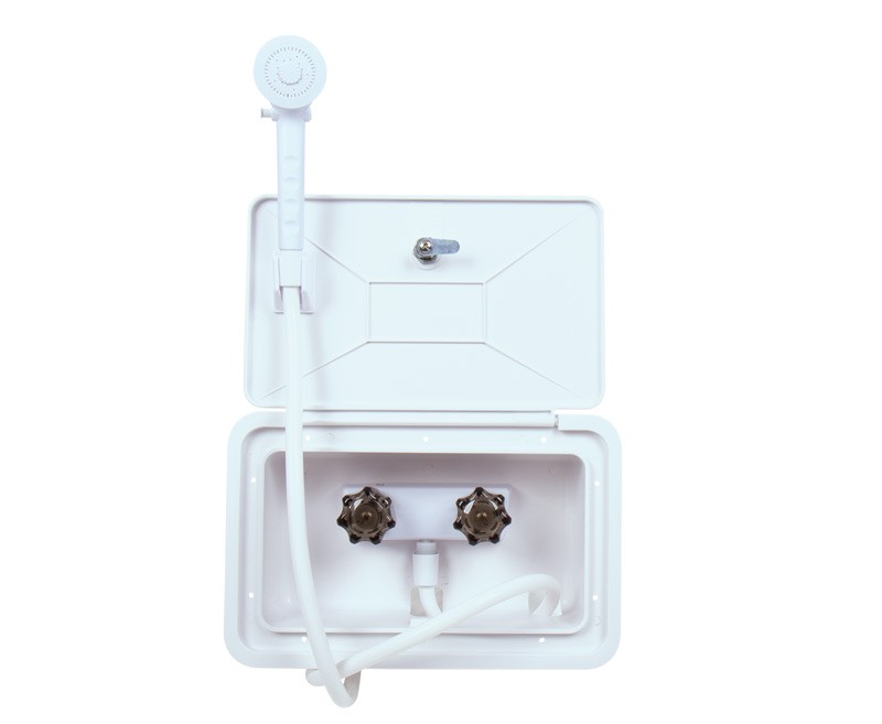 Saída de água quente/fria exterior 345*220 mm