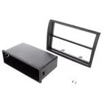 Moldura p/ auto-rádio Citroen, Fiat, Peugeot - 2 ISO Preto