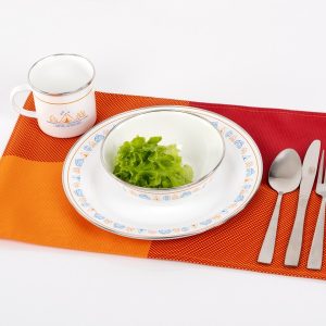Conjunto de 2 jogos americanos 30 x 45 cm preto