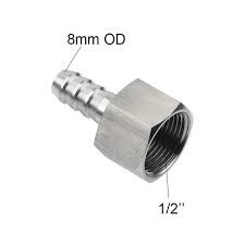 ADAPTADOR FEMEA 1/2" C/ PORCA 8MM