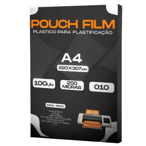 Plástico para Plastificação A4 220x307x0,10 250 micras 100un