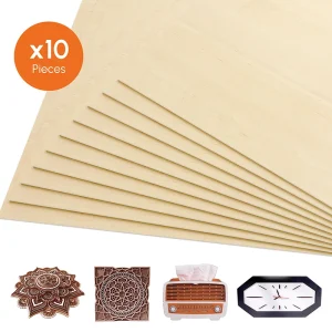 30*30cm 10 Unidades madeira para CNC gravação a laser