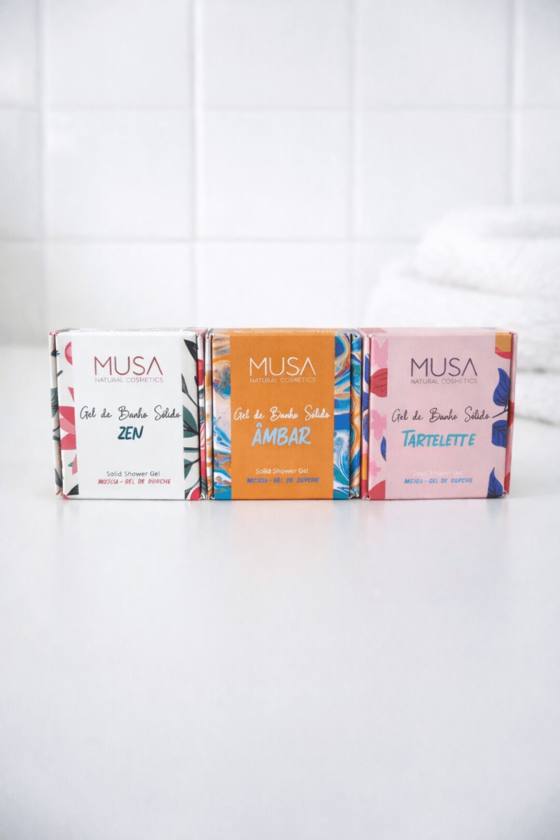 Pack 3 mini Gel de Banho Sólido