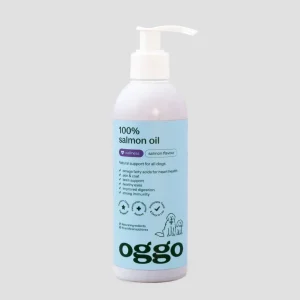 100% Óleo de Salmão alimento complementar para cães para imunidade e energia Oggo 250 ml
